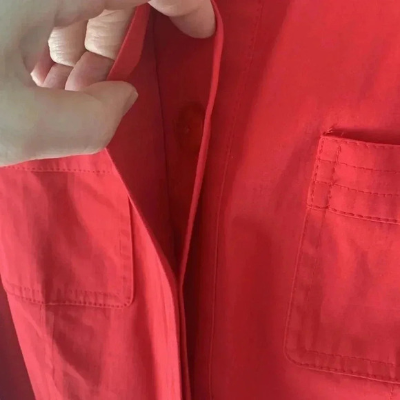 J Jill Bright Berry Pink Button Front Jacket - Picture 4 of 8